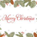 Evergreen Border Card